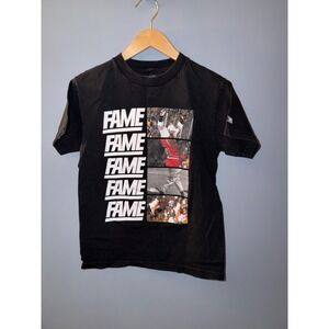 Hall of Fame Mens Black Basketball Fame Graphic T-Shirt Small Short Sleeve Tee